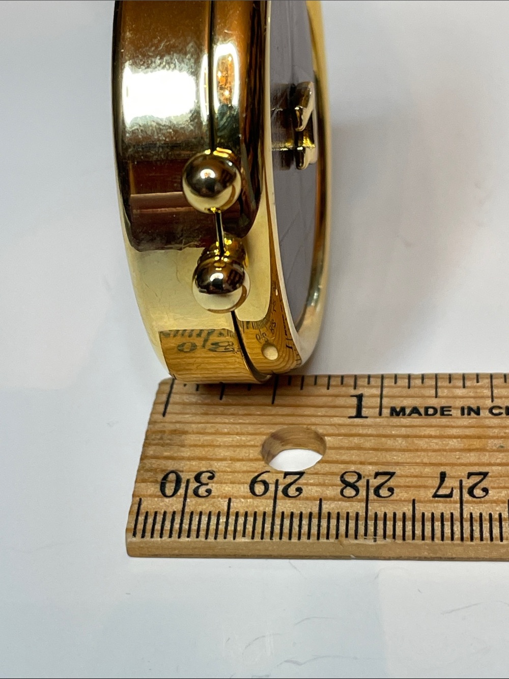 Vintage Etienne Aigner Small Oxblood Leather Pill Box Four Interior Sections - Picture 6 of 6